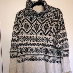 Turtleneck baggy sweater